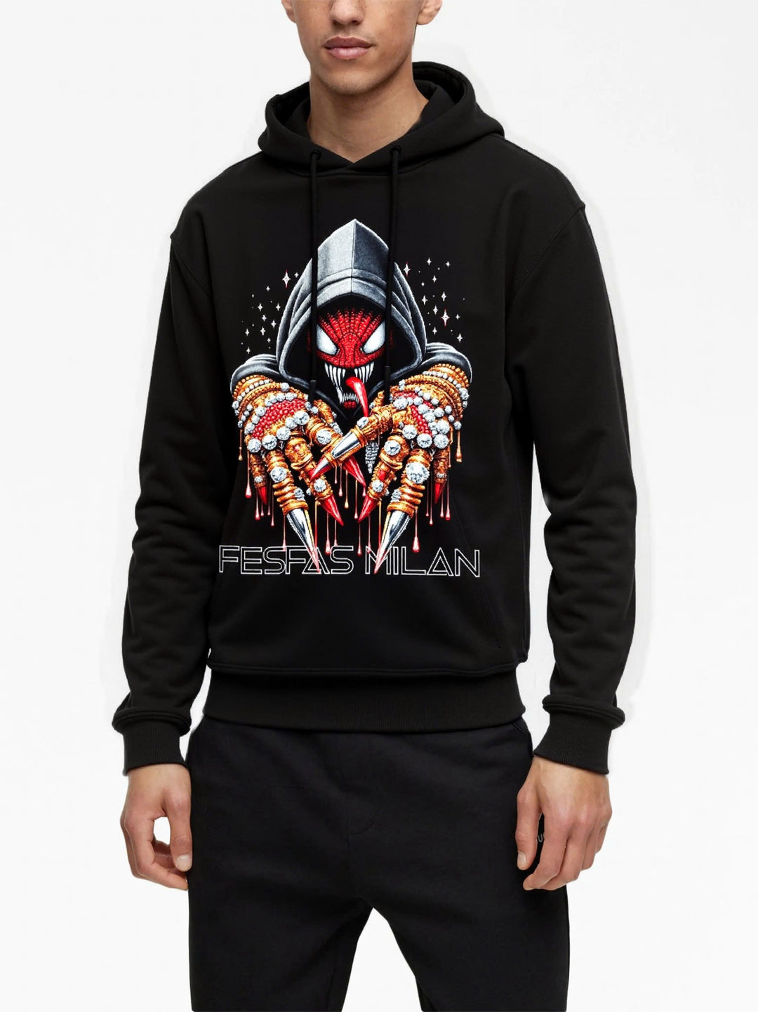 FesFas venom-print Hoodie | Black | Men