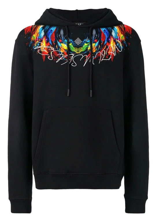 FesFas color-print Hoodie | Black | Men