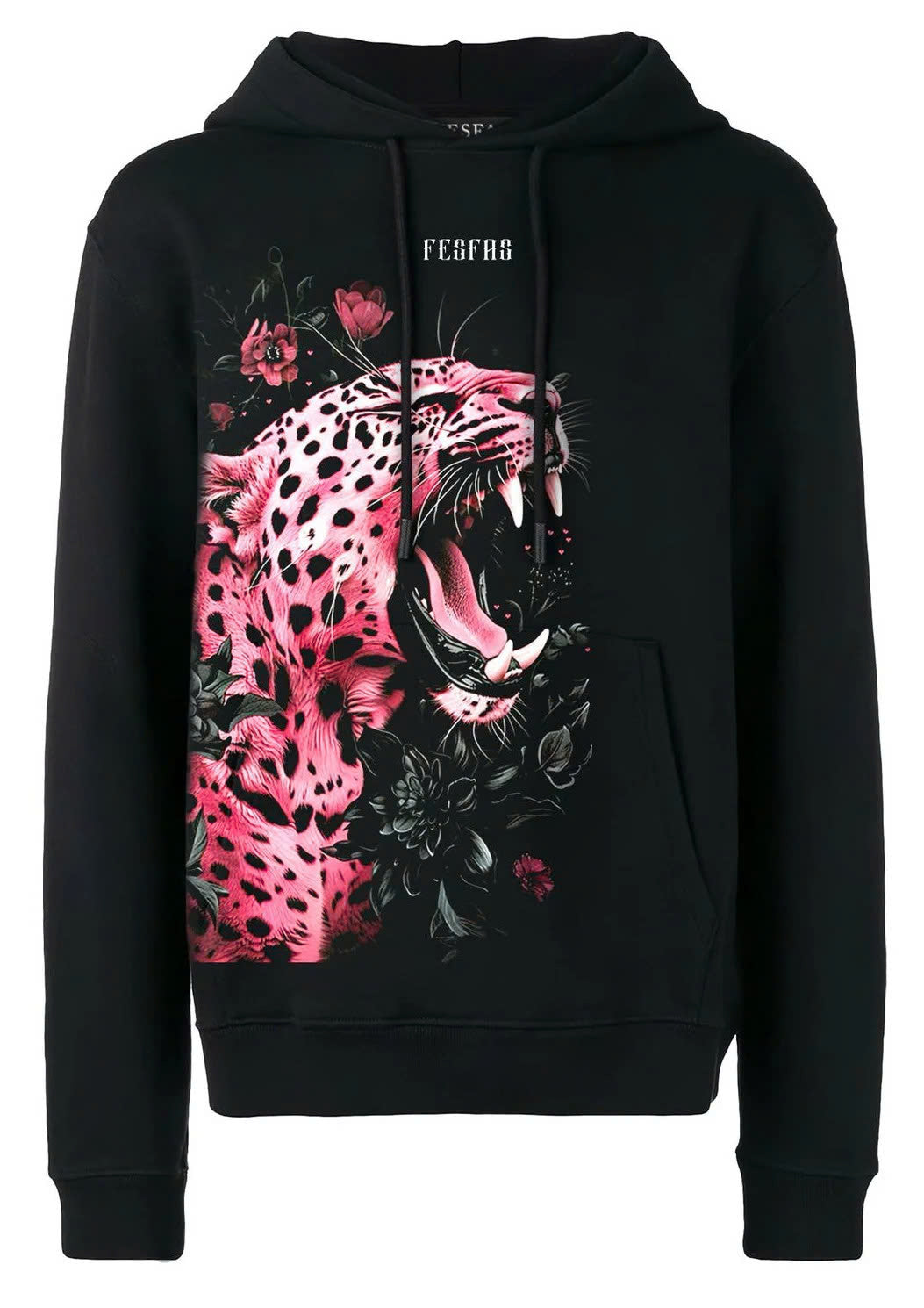 FesFas jaguar-print Hoodie | Black | Men
