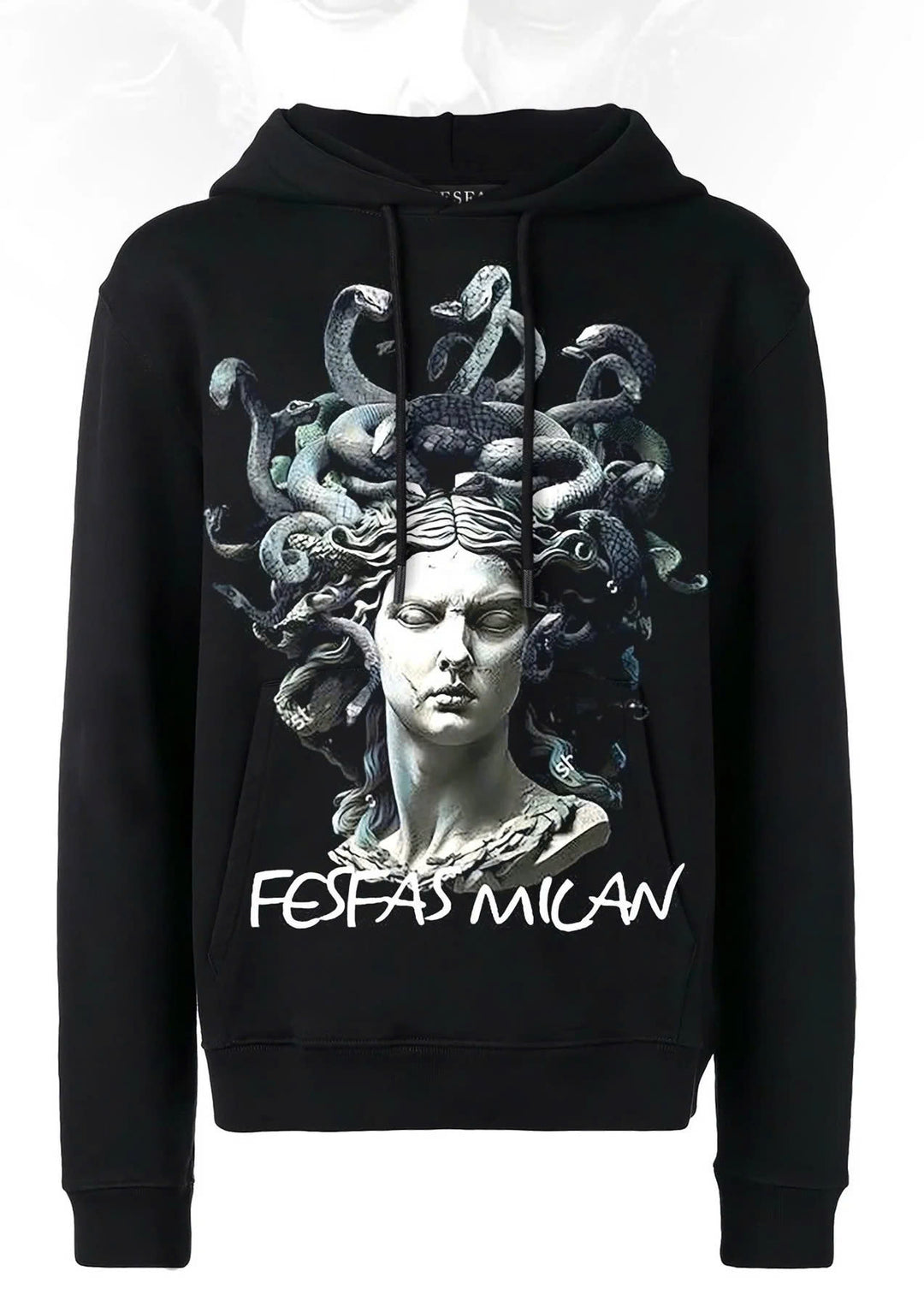 FesFas Medusa-print Hoodie | Black | Men