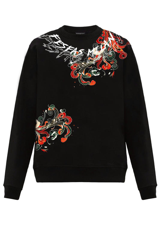 FesFas cloud-print Sweatshirt | Black | Men
