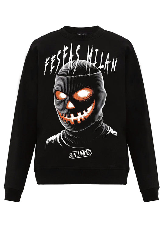 FesFas mask-print Sweatshirt | Black | Men