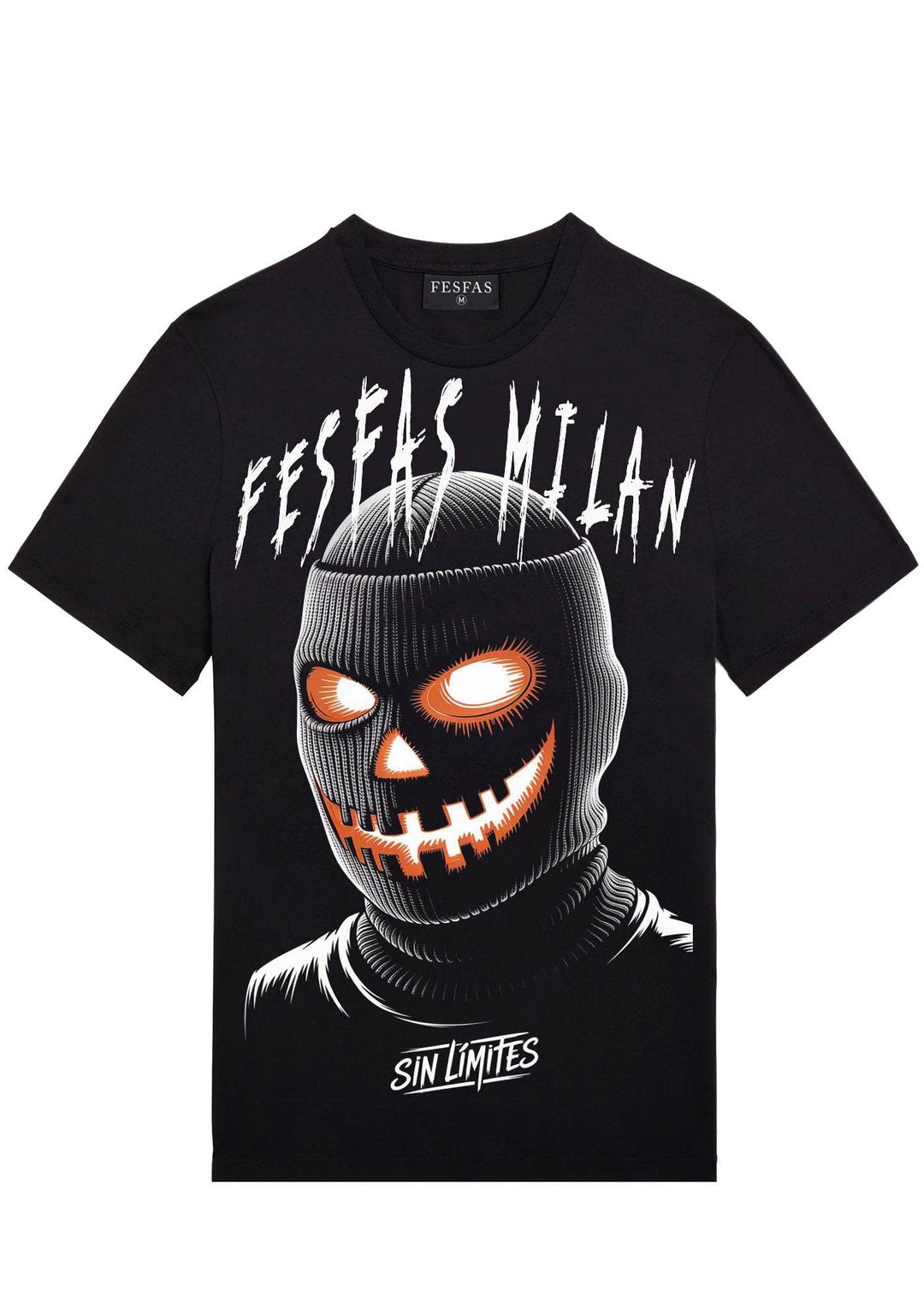 FesFas pumpkin mask-print T-shirt | Black | Men