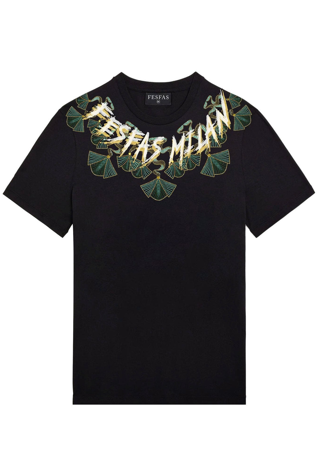 FesFas ginkgo leaves-print T-shirt | Black | Men