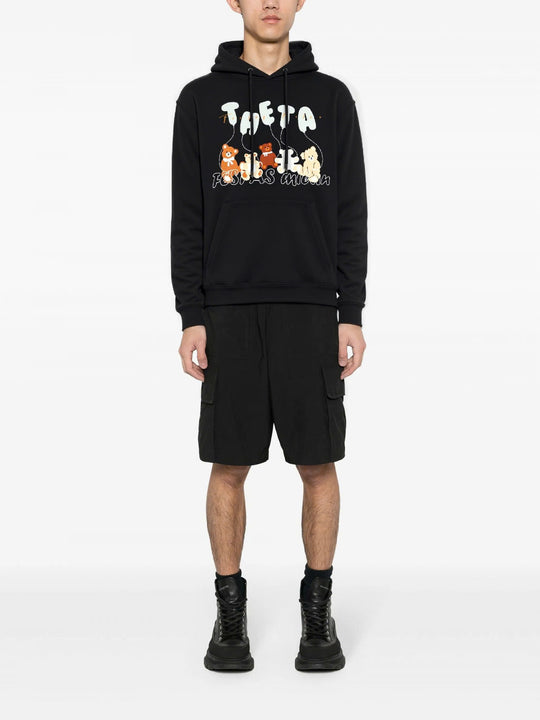 FesFas teddy bear-print Hoodie | Black | Men