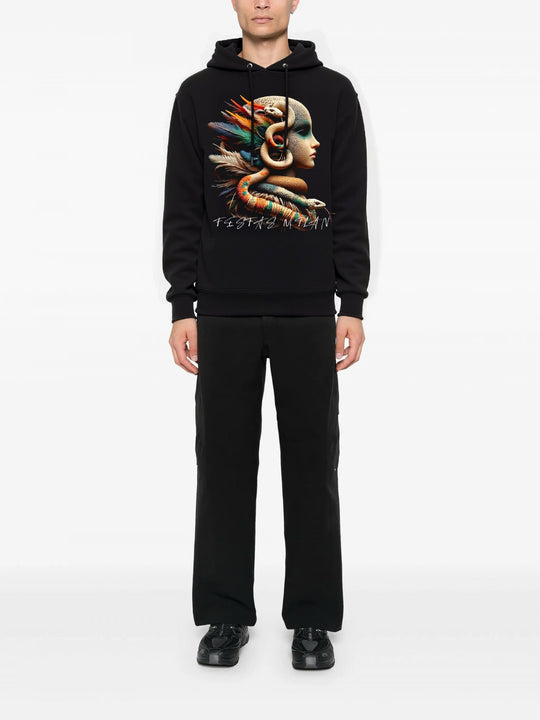 FesFas snake-print Hoodie | Black | Men