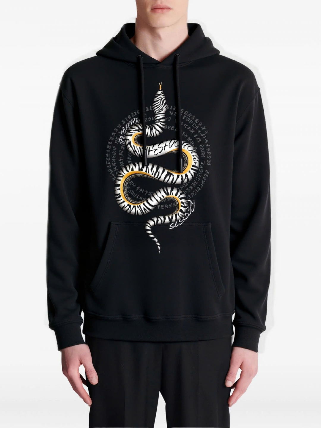 FesFas snake-print Hoodie | Black | Men