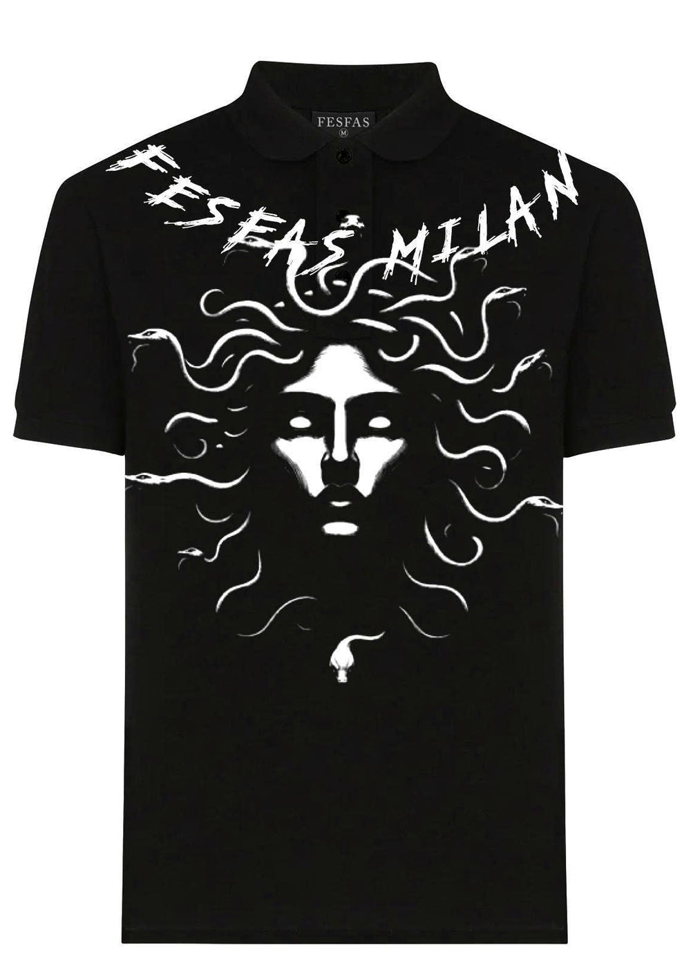FesFas medusa-print Polo Shirt