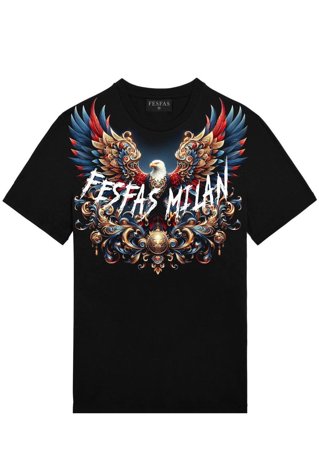 FesFas royal eagle-print T-shirt | Black | Men