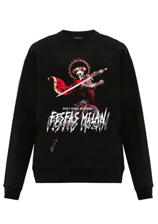 FesFas bone knight-print Sweatshirt | Black | Men