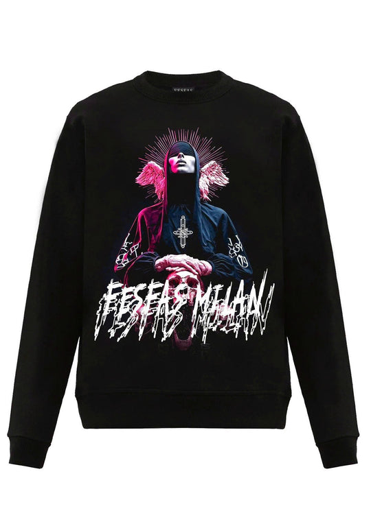 FesFas believer-print Sweatshirt | Black | Men