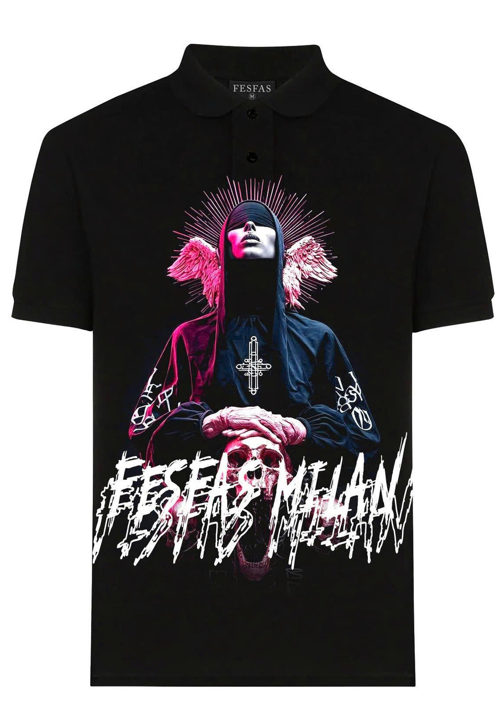 FesFas believer-print Polo Shirt