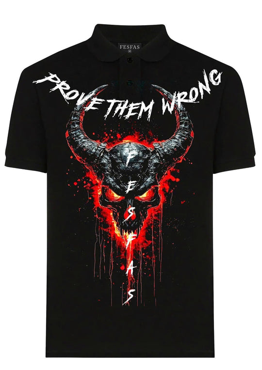 FesFas skull-print Polo Shirt | Men | Black