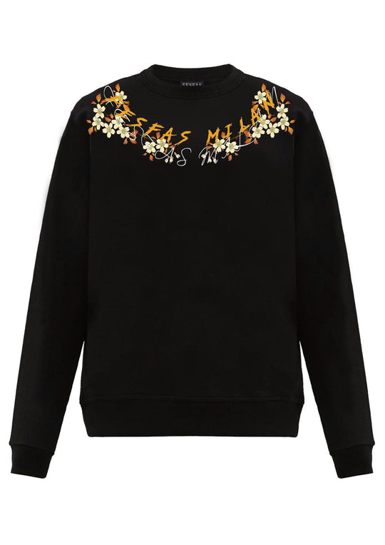 FesFas flowers-print Sweatshirt | Black | Men