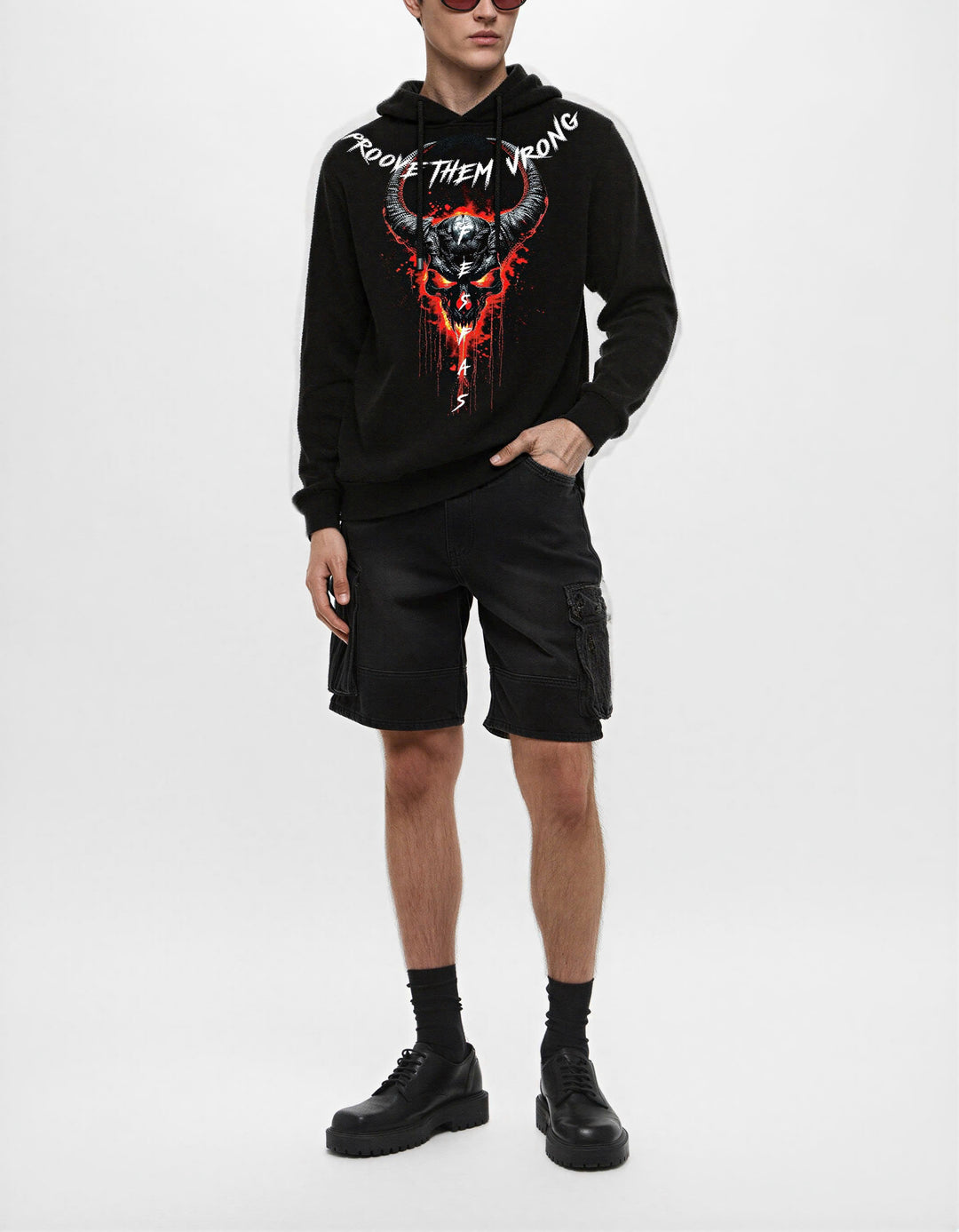 FesFas skull-print Hoodie | Black | Men