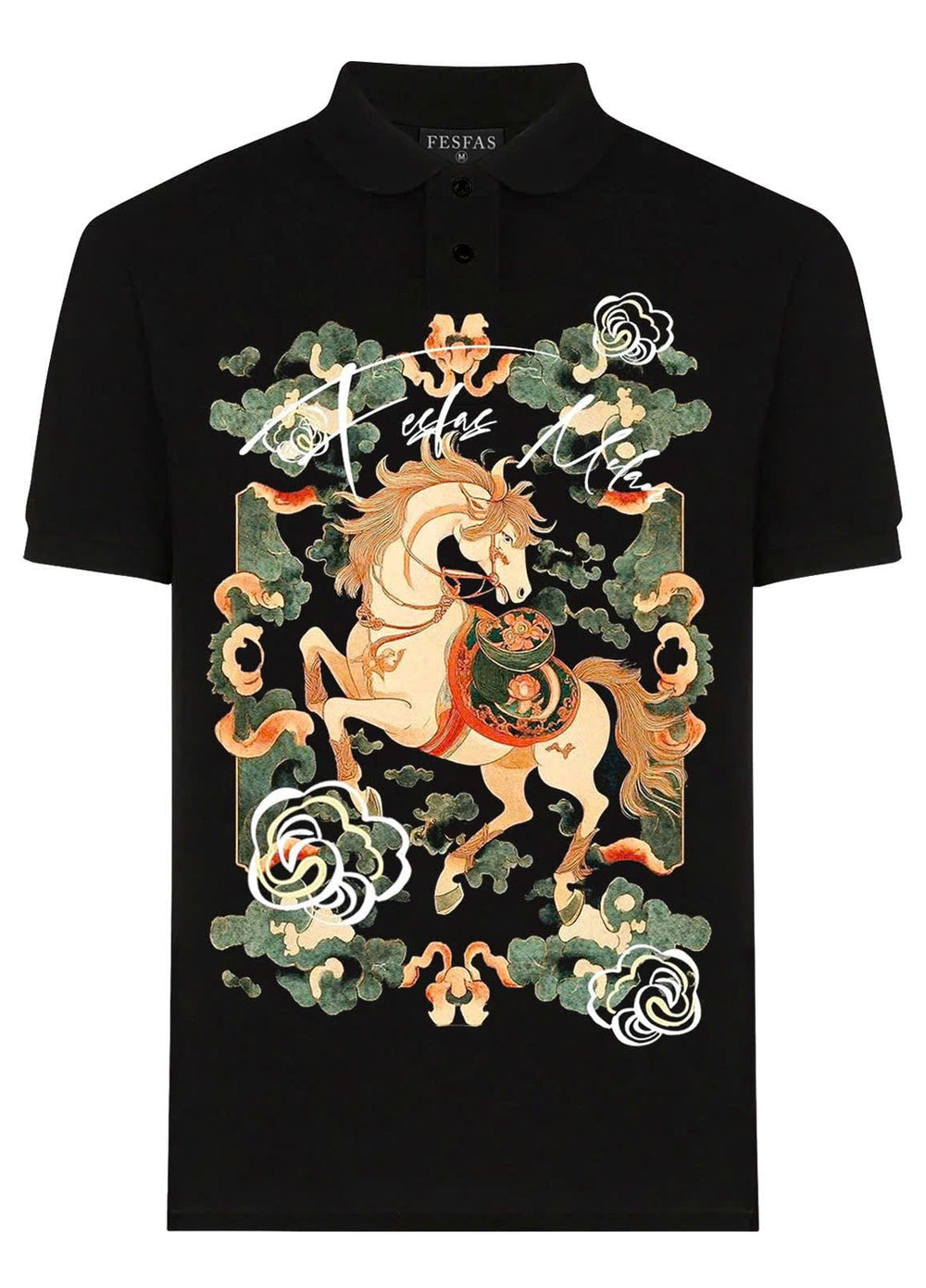 FesFas horse-print Polo Shirt