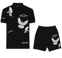 FesFas pigeons-print Polo Set | Men | Black