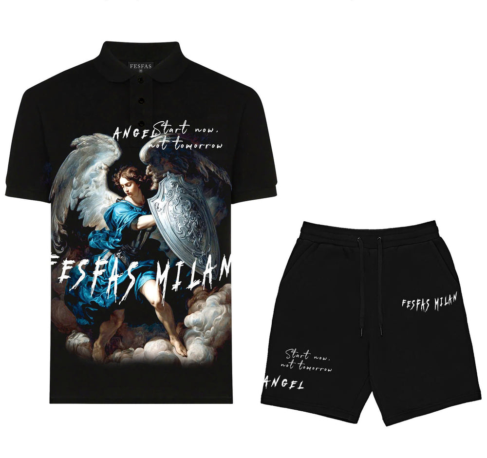 FesFas heaven guardian-print Polo Set