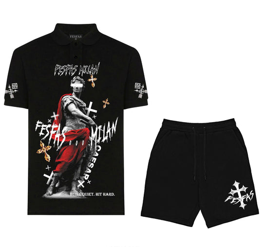 FesFas warrior-print Polo Set