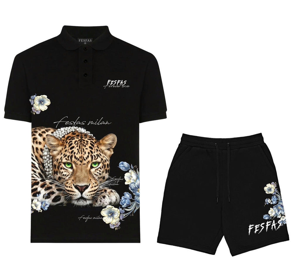 FesFas leopard-print Polo Set