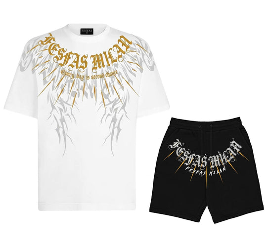 FesFas graphic-print T-shirt Set | Black &amp; White | Men