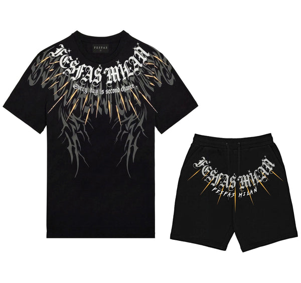 FesFas graphic-print T-shirt Set | Black | Men