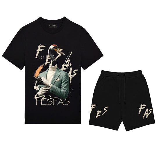 FesFas Mr. Crane-print T-shirt Set