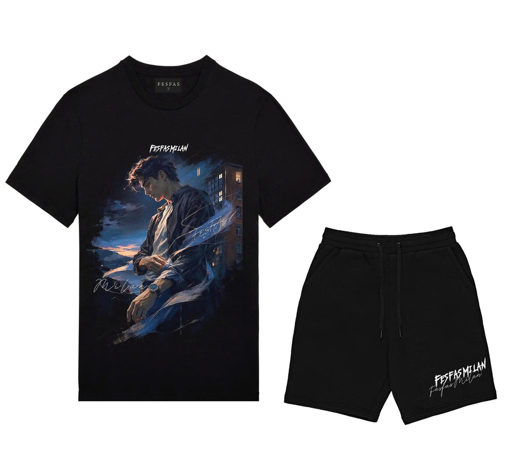 FesFas city boy-print T-shirt Set