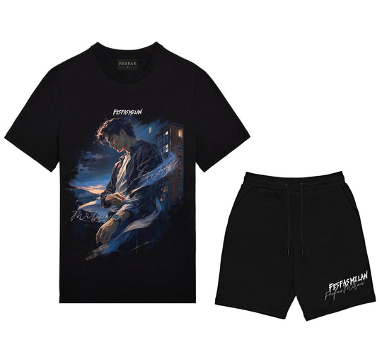 FesFas city boy-print T-shirt Set