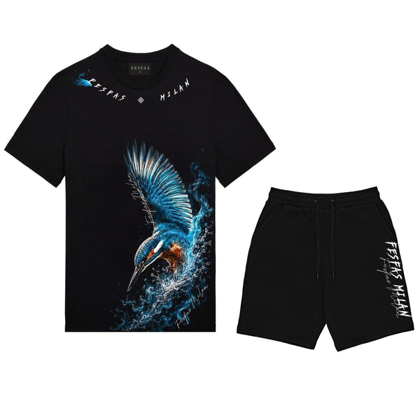 FesFas kingfisher-print T-shirt Set