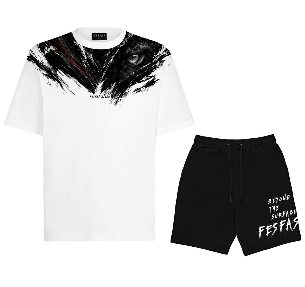 FesFas black panther-print T-shirt Set