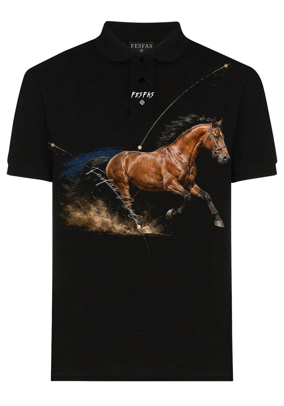 FesFas meadow horse-print Polo Shirt