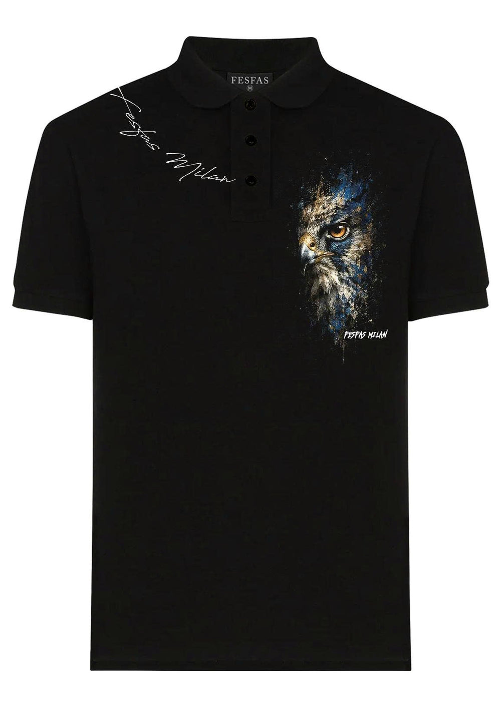FesFas night owl-print Polo Shirt