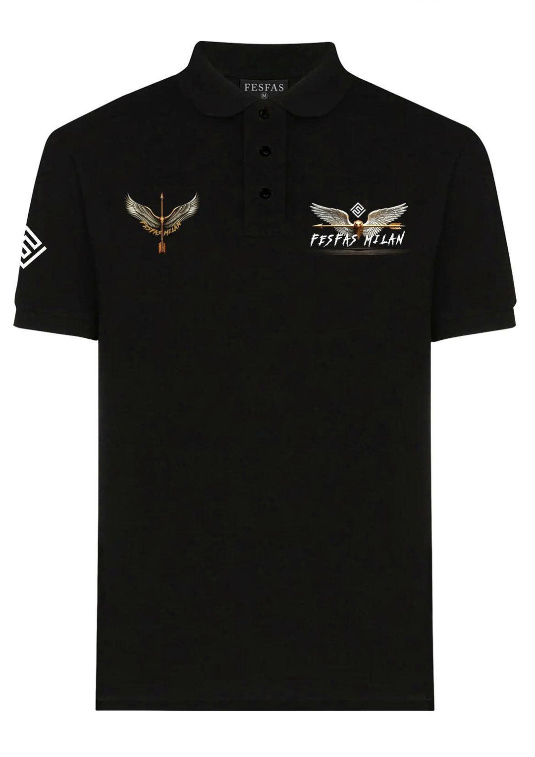 FesFas warrior eagle-print Polo Shirt