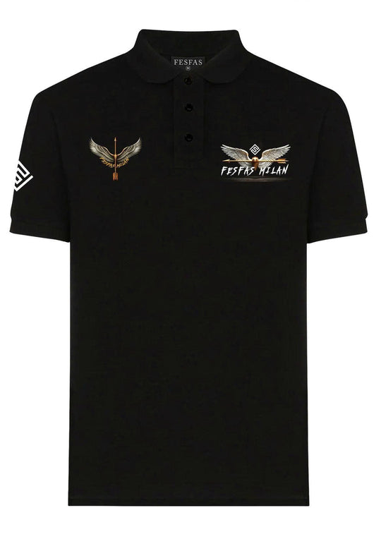 FesFas warrior eagle-print Polo Shirt