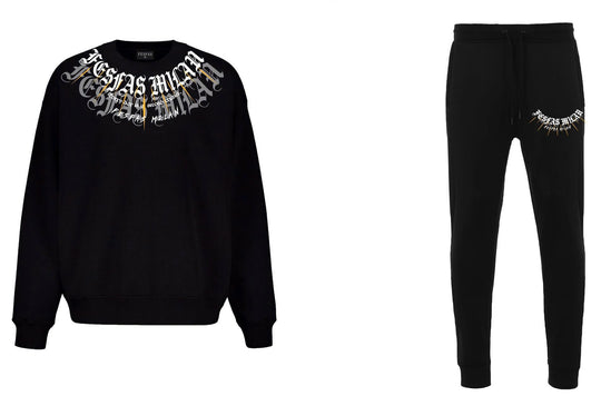 FesFas signature necklace-print Sweatshirt Set