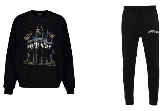 FesFas hellhounds-print Sweatshirt Set