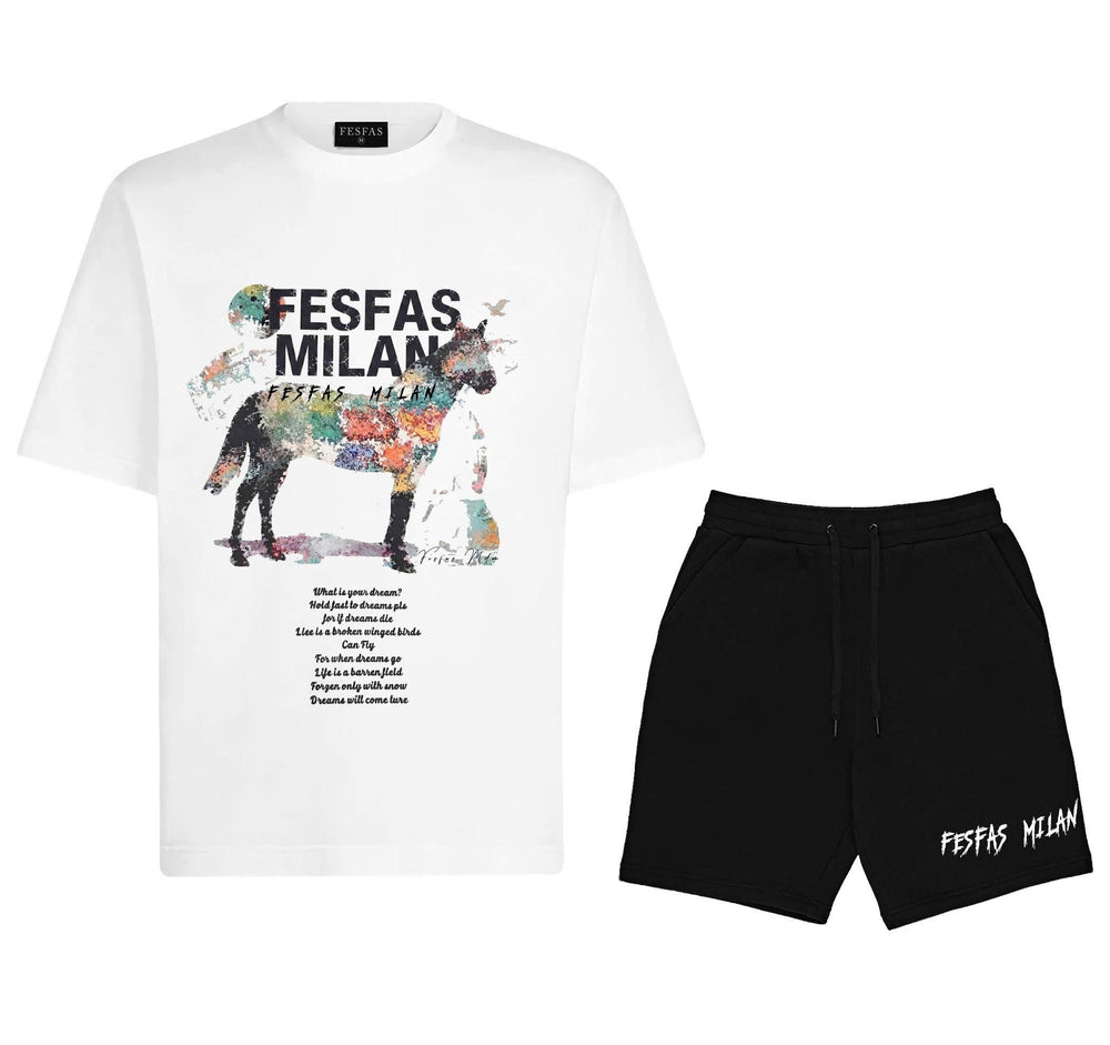 FesFas dream horse -print T-shirt Set
