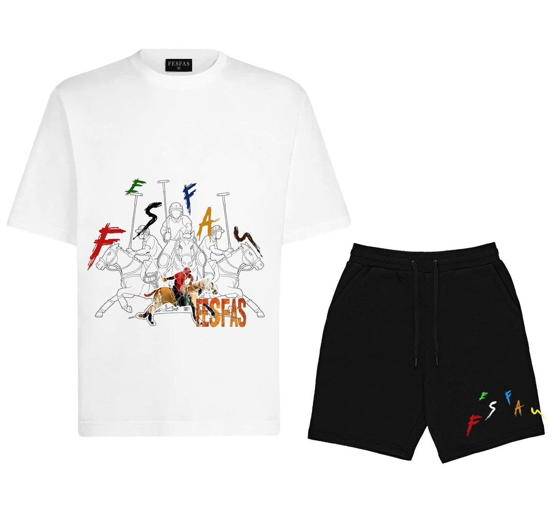 FesFas polo sport-print T-shirt Set