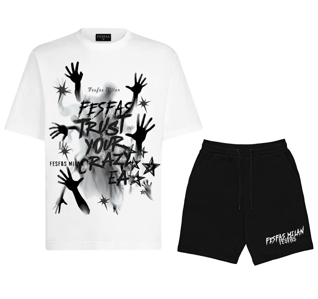 FesFas illusion-print T-shirt Set