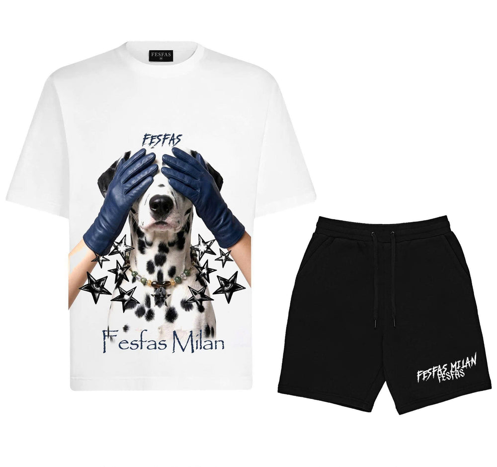 FesFas dalmatian-print T-shirt Set