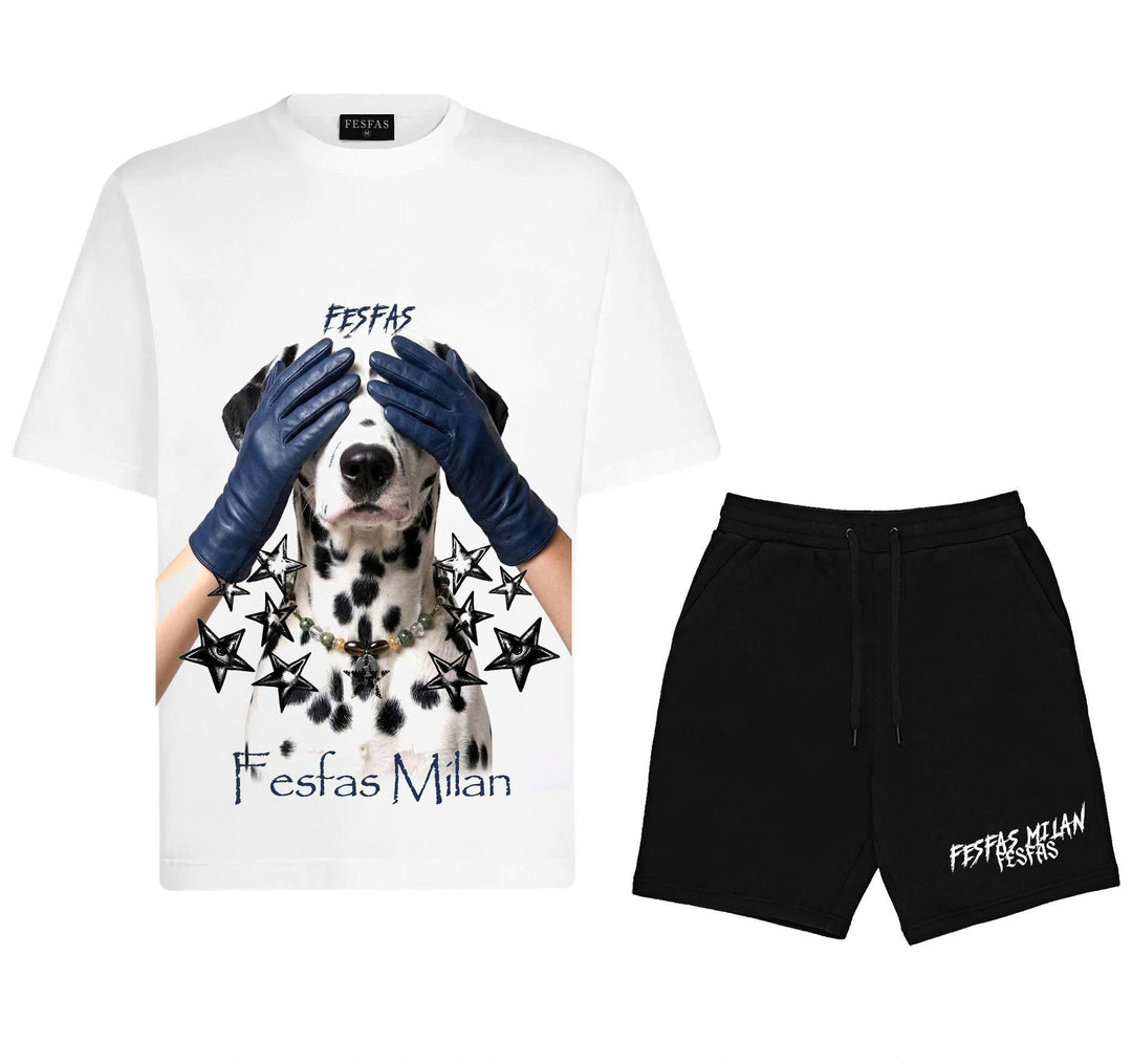 FesFas dalmatian-print T-shirt Set