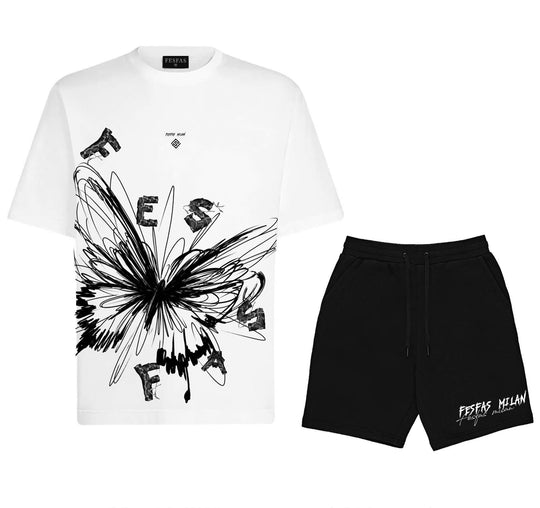 FesFas butterfly-print T-shirt Set