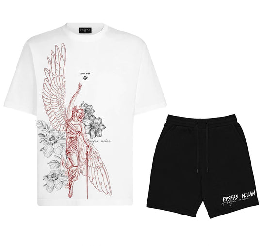 FesFas butterfly-print T-shirt Set