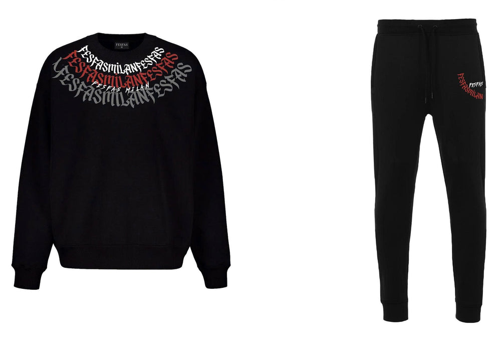 FesFas graphic-print Sweatshirt Set