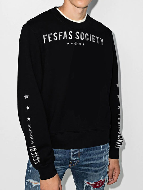 FesFas Graphic-print Sweatshirt | Black | Men
