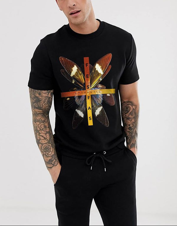 FesFas butterfly-print T-shirt
