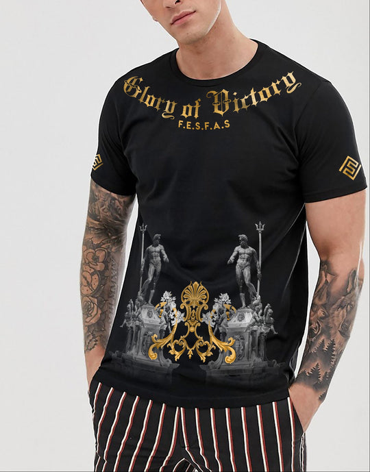 FesFas sculpture-print T-shirt | Black | Men