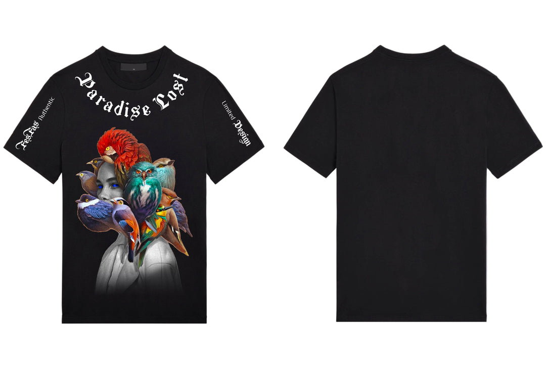 FesFas parrots-print T-shirt | Black | Men