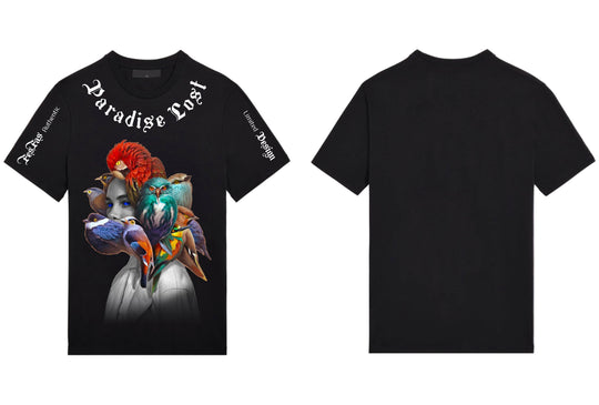 FesFas parrots-print T-shirt | Black | Men